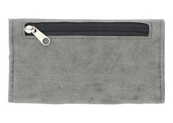 Etui na Tytoń w Jednolitym Kolorze bez Wzorów Portfel jasny Szary