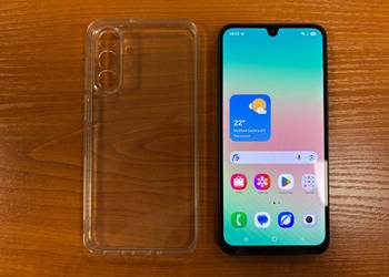 Telefon Samsung Galaxy A26 5G 128 GB Czarny Ekran 120Hz Etui Clear