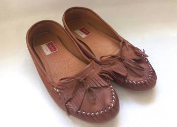 Buty brązowe Mokasyny r. 38 damskie SKÓRA Filipe stan bdb