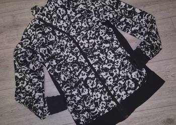 Bluza damska kwiaty Lululemon cozy czerń i biel rozm 36/S