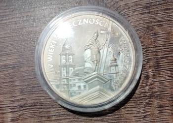 Srebrna Moneta kolekcjonerska 20zł z 1996r - IV wiek stołeczności warszawy
