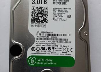 Dysk HDD WD Green WD30EZRX 3TB SATA 3,5" 5400RPM