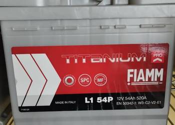 Akumulator FIAMM TITANIUM PRO 12V 54Ah 520A P+ Szczecin W. Kadłubka 39