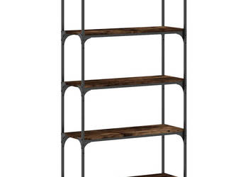 5-poziomowy regał na książki przydymiony dąb 80x30x154 cm WM-837679