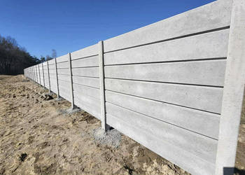 Nowoczesne Ogrodzenia Betonowe Barwione w Masie Grafitowe,Nowość!