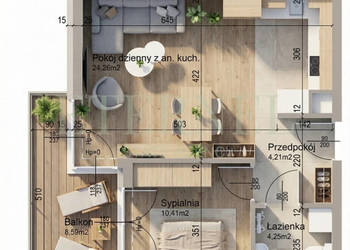 Funkcjonalne mieszkanie 2-pokojowe, Czyżyny