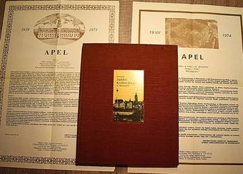 Zamek Królewski w Warszawie - Apele z 1971-74 ,3 książki, dodatek,pocztówka