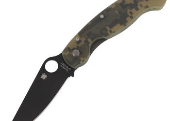 Nóż składany Spyderco Military G-10 Camo / Black Blade (C36GPCMOBK)