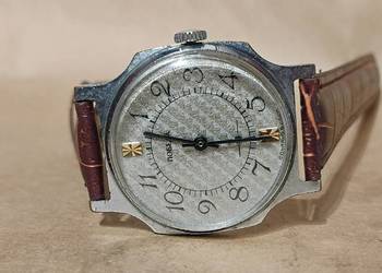 Zegarek Męski Pobieda 15 JEWELS 2602 srebrno siwy baranek