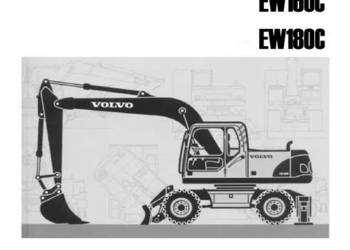 VOLVO EW140C EW160C  EW180C kołowa DTR Instrukcja obsługi