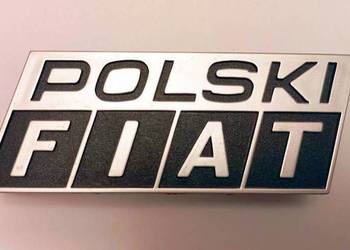 Emblemat, znaczek POLSKI FIAT 126P i poradnik POLSKI FIAT 126P,  komplet