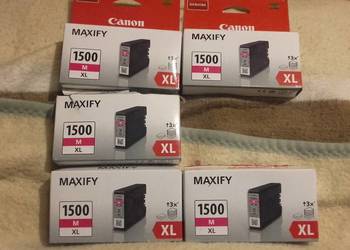 Canon PGI-1500C 1500M 1500Y żółty tusz niebieski, oryginalny