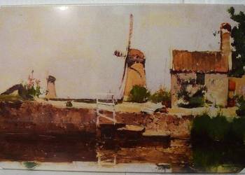 John Twachtmam ,Wiatraki Holandii 1881,reprodukcja