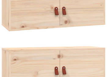 Szafki ścienne 2 szt. 80x30x30 cm lite drewno sosnowe WM-818376