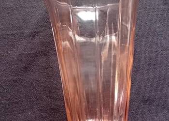 Wazon art deco, szkło rozalinowe, pierwsza połowa XX w.