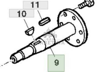 John Deere 9780CTS 9780HM 9780 CTS Wał H164717