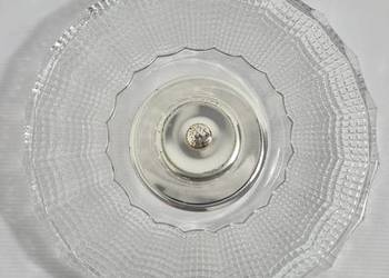 Stylowa Patera Szklana – Vintage PRL – 30 cm