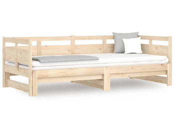 Łóżko rozsuwane lite drewno sosnowe 2x(90x200) cm WM-820312