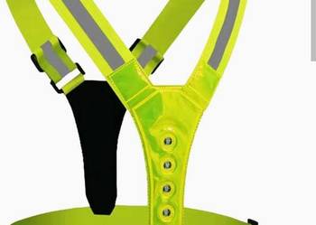 Szelki LED do biegania na rower do pracy  odblaskowe