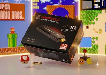 Konsola Retro Game Stick X2 4K – 30k Gier | 2 Pady + Baterie GRATIS
