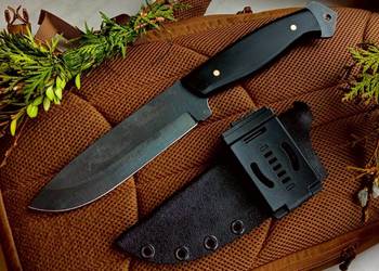 Alfa Wenge Duży!  G10 33cm Nóż Ręcznie Robiony