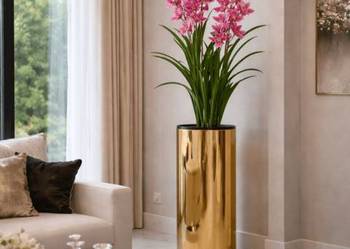 Storczyk sztuczny Cymbidium w doniczce 105 cm różowe
