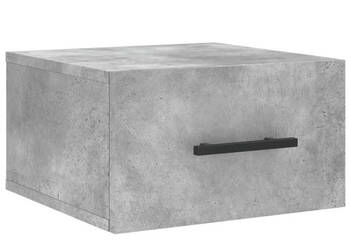 Wisząca szafka nocna szarość betonu 35x35x20 cm WM-829876