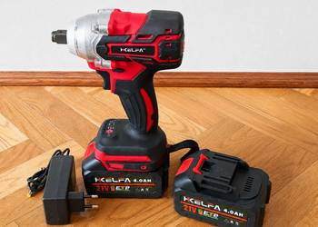 Klucz udarowy HKELFA 520Nm 1/2" bezszczotkowy 2x 4.0Ah + 6 nasadek NOWY