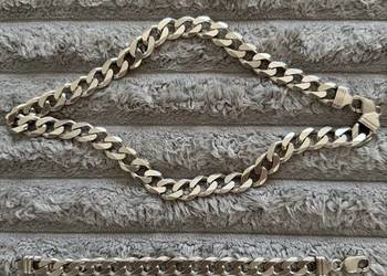 Srebrny łańcuch 925 bransoletka pancerka