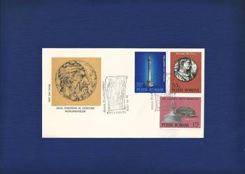 2. RUMUNIA - FDC 1975 pomniki europejskie