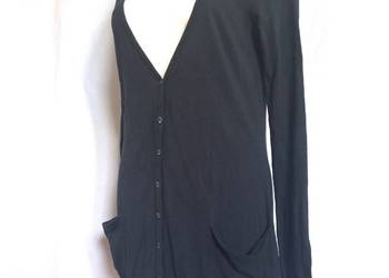Sweter Rozpinany czarny Kardigan damski r. 38 bawełna 100% stan bdb