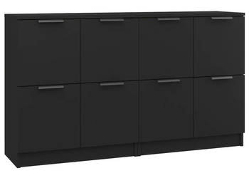 Komody 2 szt. czarne 60x30x70 cm materiał drewnopochodny WM-3115805