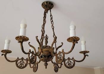 Mosiężny żyrandol lampa mosiężna, mosiądz