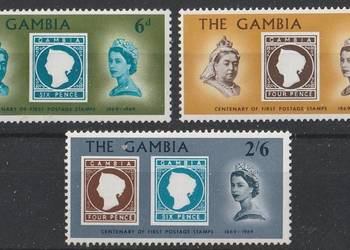 GAMBIA - KRÓLOWE ELŻBIETA II , WIKTORIA - 1969 - CZYSTE **