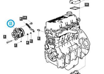 Alternator / 12V, 50A / EGQ175 / LS Tractor / nr 40332675