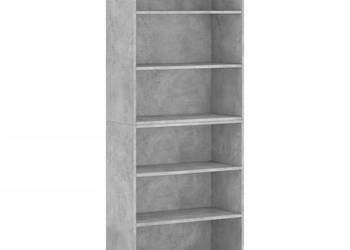 Regał szarość betonu 695x325x180 cm materiał drewnopochodny WM-3189545