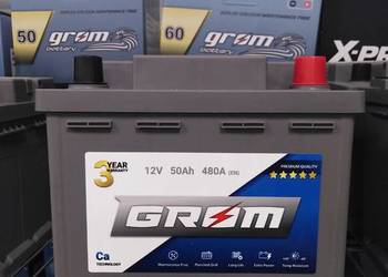 Akumulator 50Ah 480A Grom Premium