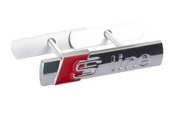 Logo,Znaczek,emblemat grilla przedniego Audi "S-Line" Nowy!! Aluminium!!