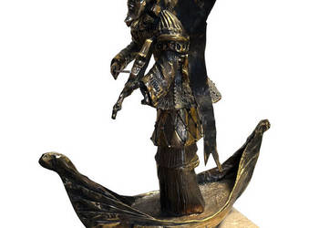 TOMASZ SĘTOWSKI 'Skrzypek’ brąz, 41cm