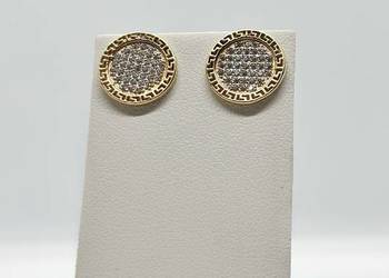 Nowe złote kolczyki pr 585 2.49g Sztyft