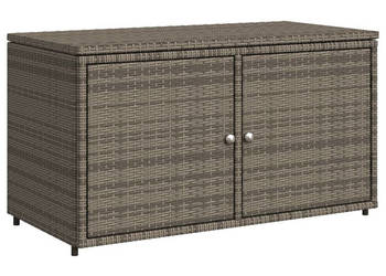 Szafka ogrodowa szara 110x55x605 cm polirattan WM-365569