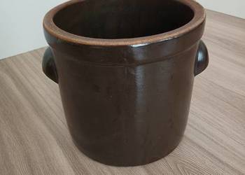 Garnek beczka do kiszenia gliniany kamionkowy Bolesławiec PRL