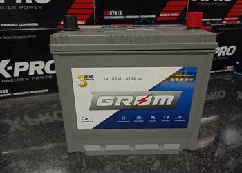 Akumulator 65Ah 670A EN GROM Premium Japan PRAWY PLUS