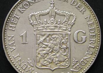 HOLANDIA 1 GULDEN 1940 - SREBRO