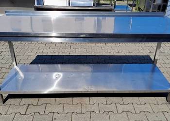 STÓŁ GASTRONOMICZNY Z PÓŁKĄ - DORAMETAL - 200/70/85 CM - M.1765.N