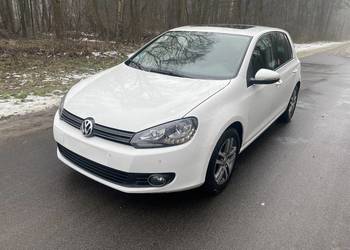 Volkswagen GOLF VI 1.6MPi 102kM 5 drzwi biały szyberdach