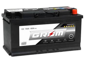 Akumulator GROM AGM START&STOP 95Ah 850A Prawy Plus