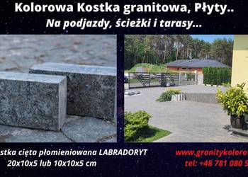 Kostka Granitowa LABRADORYT na Podjazdy, ścieżki, cięta