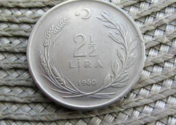 Turcja 2 1/2 Lira 1960r