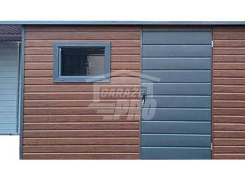 Schowek - domek ogrodowy 5x1,5m wiata 1,5m drzwi 2x okno dach GP451